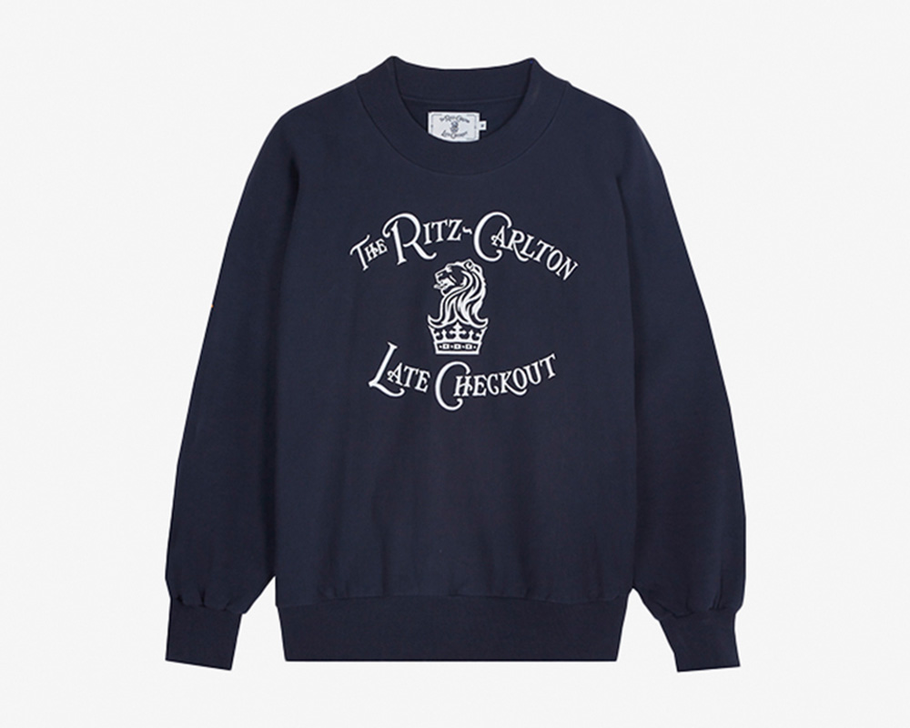 Navy Logo Crewneck Sweatshirt