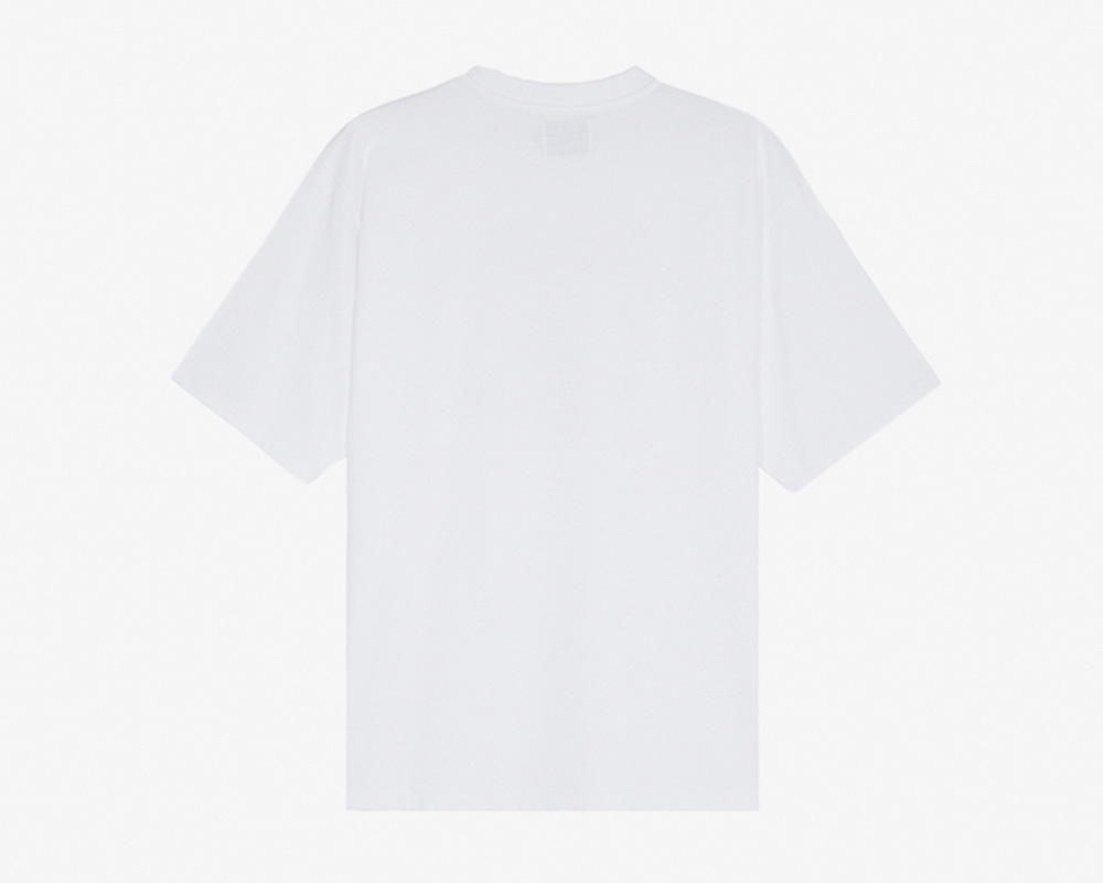 White Logo Tee